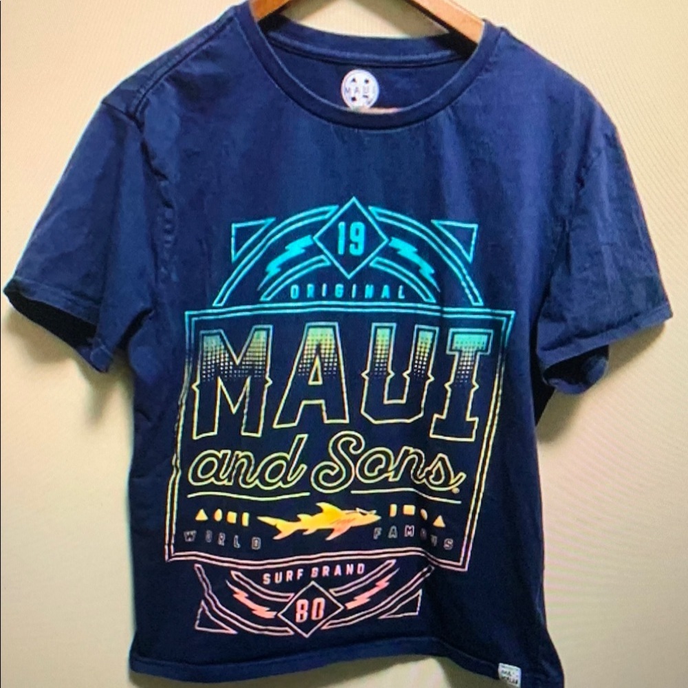 Maui and Sons Navy Graphic Tee